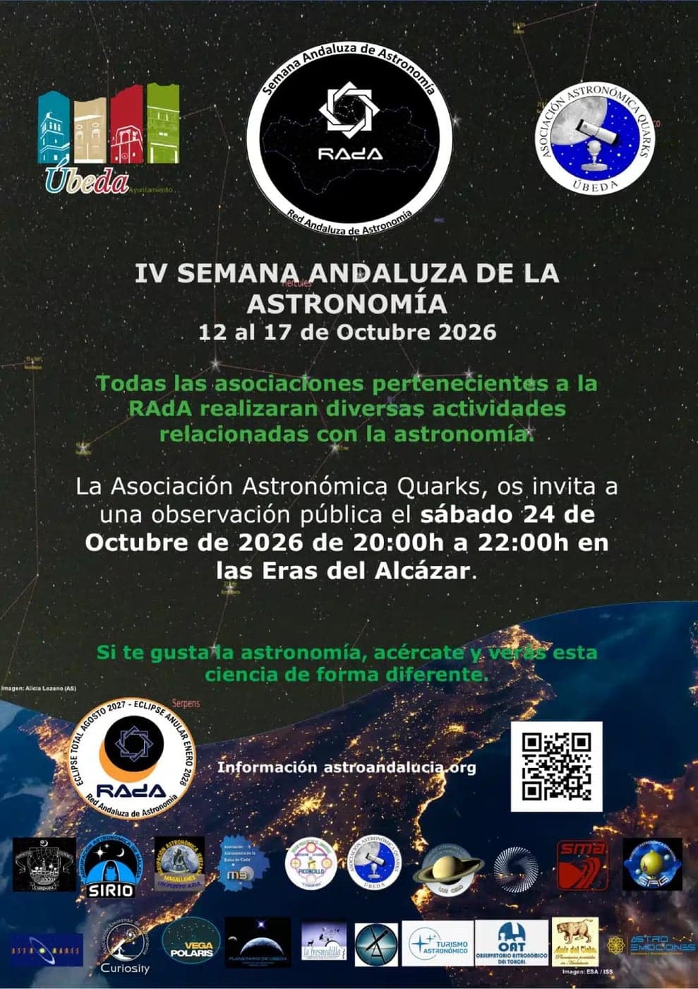 Observación astronómica en Las Eras del Alcázar