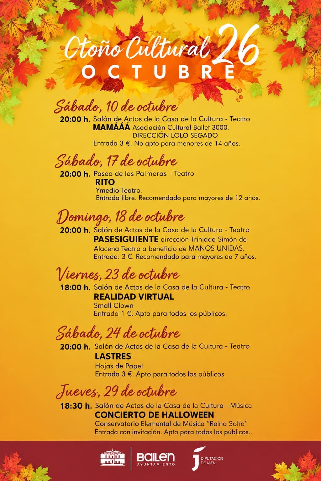 Otoño Cultural 26 de Bailén