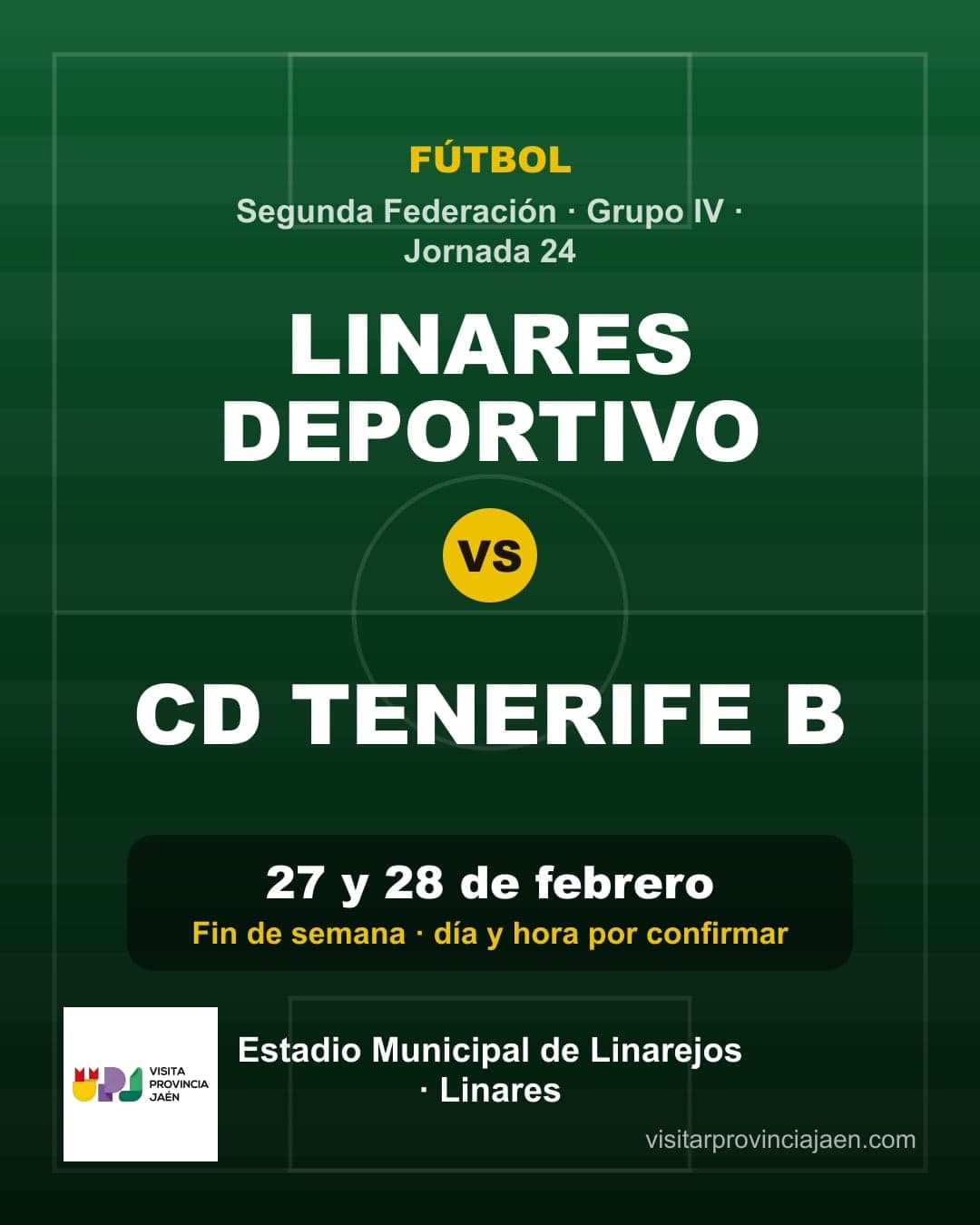 Linares Deportivo – CD Tenerife B (Segunda Federación)
