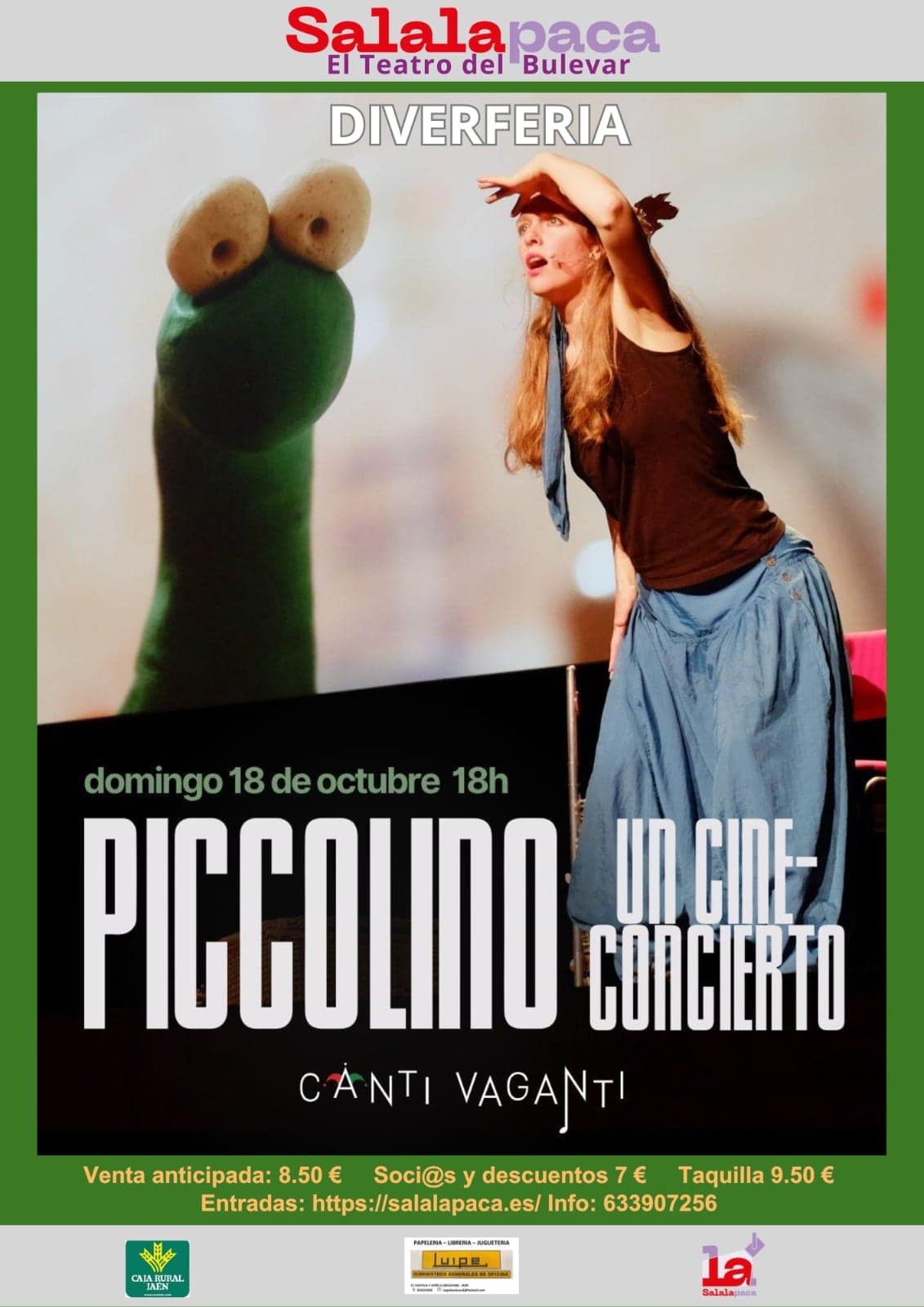 Piccolino, un cine concierto – Canti Vaganti (SALALApaca)