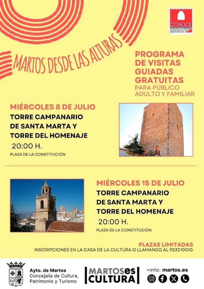 Visitas guiadas gratuitas por el patrimonio histórico de Martos