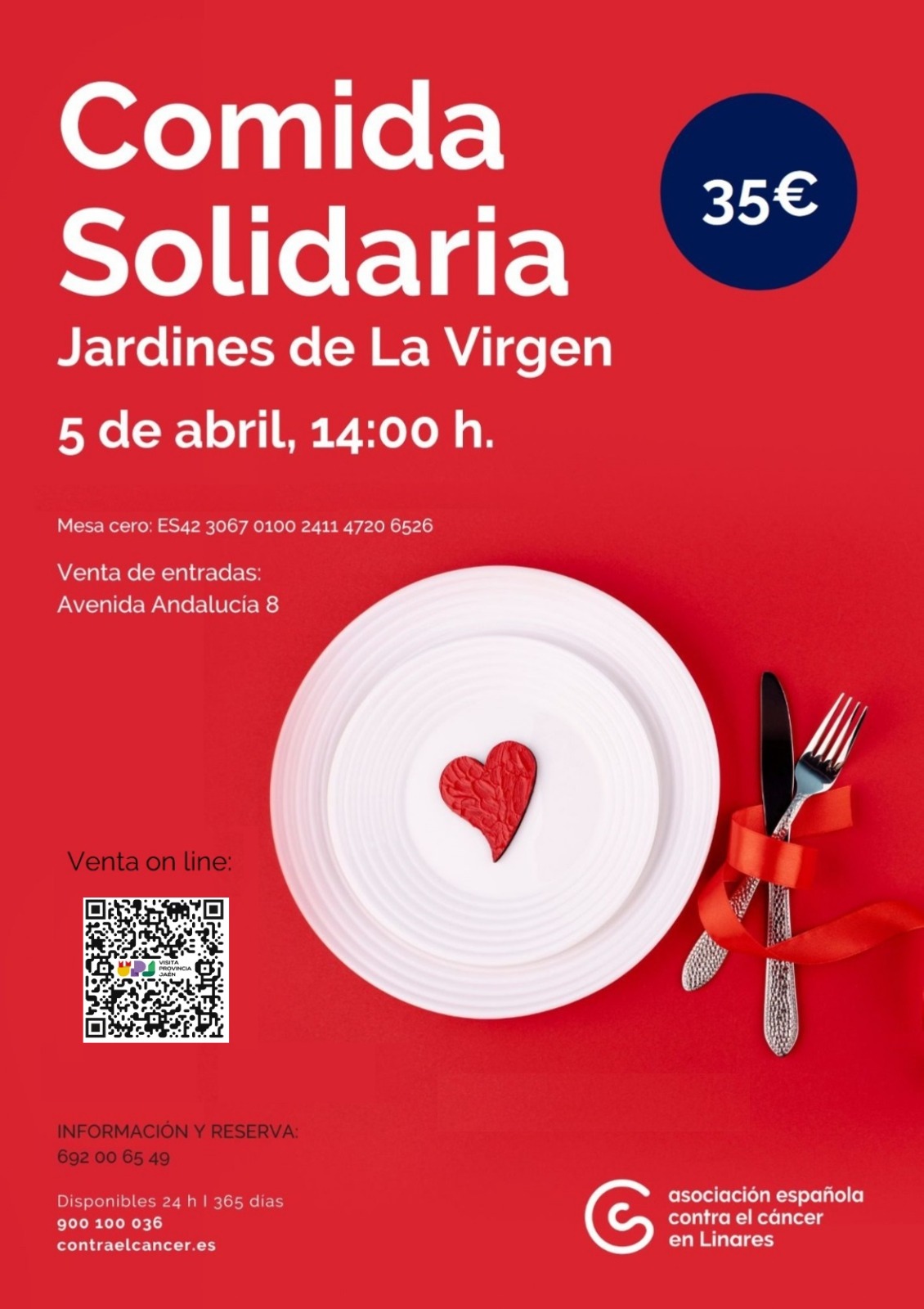 Cartel bueno comida solidaria 5 de abril