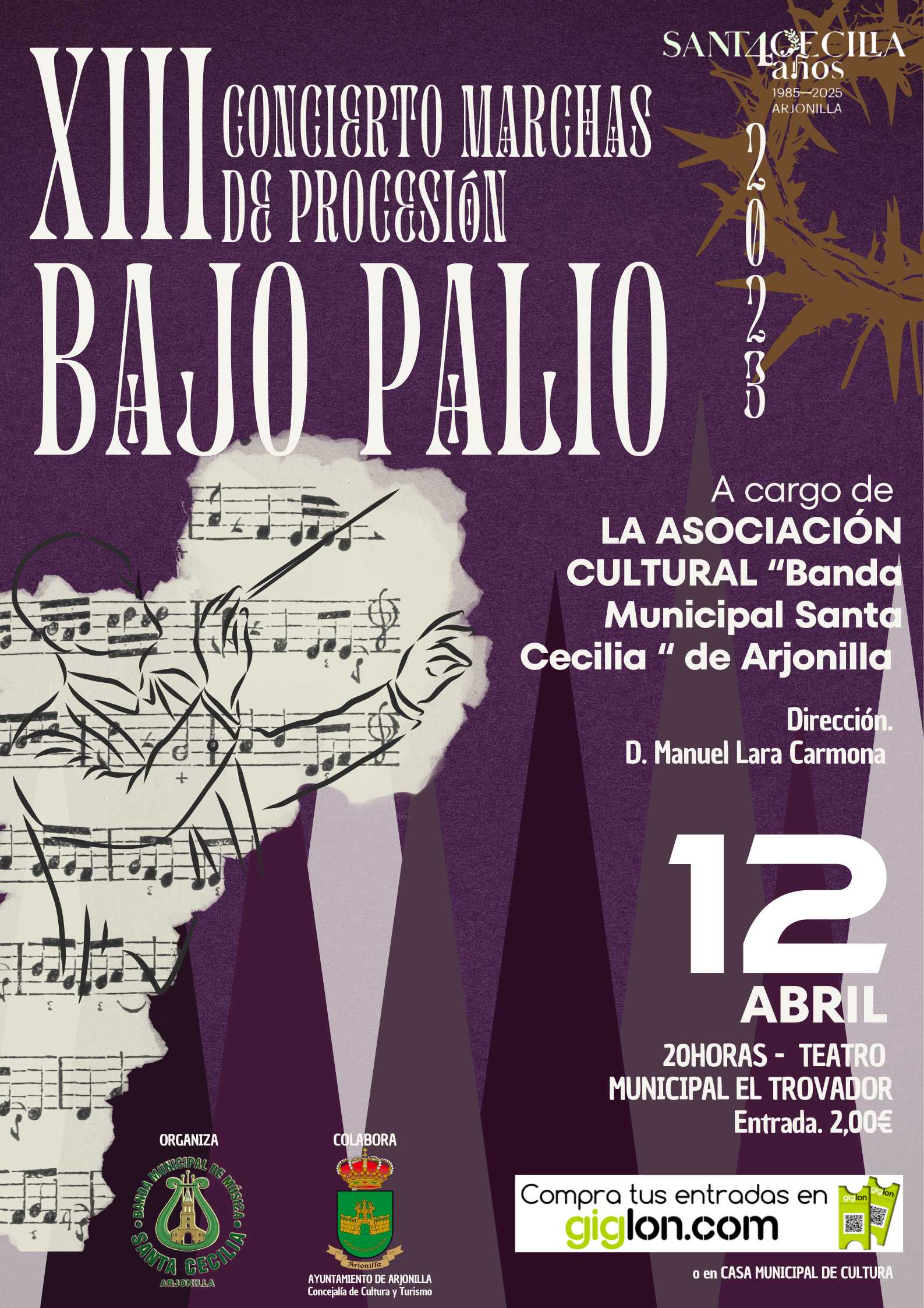 concierto de marchas bajo palio
