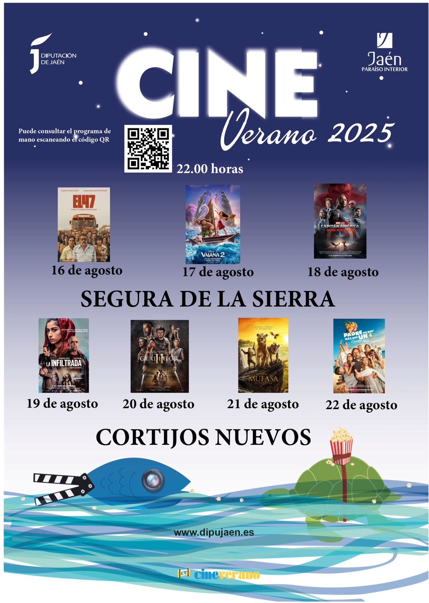 Cine de Verano de Sierra de Segura y Cortijos Nuevos C.V SEGURA DE LA SIERRA Y CORTIJOS NUEVOS