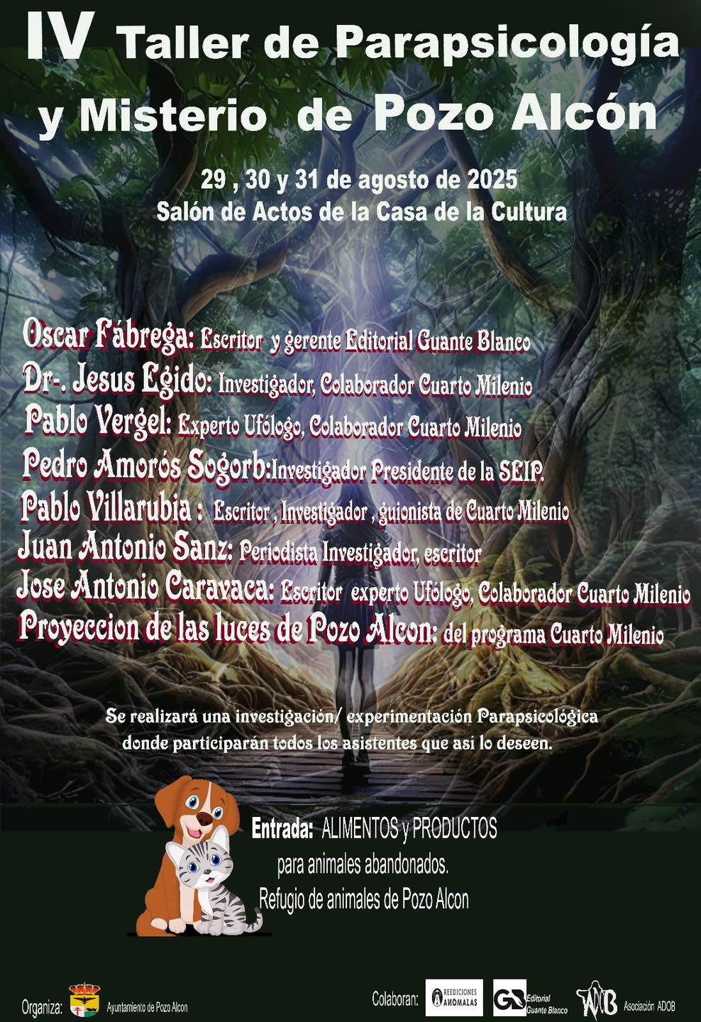 IV taller de Parapsicología y Misterio de Pozo Alcón IV taller de Parapsicologia y Misterio de Pozo Alcon