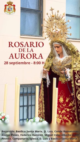 Rosario de la aurora Maria Stma. de los Dolores rosario de la aurora