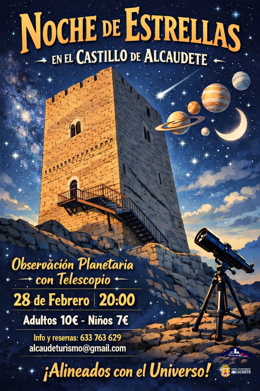 Noches de estrellas en el Castillo de Alcaudete