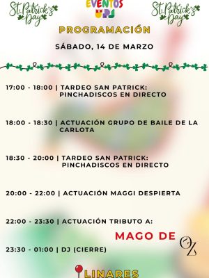 Prograamación 14 de Marzo Sábado