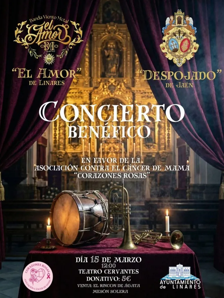 Concierto benefico Amor de Linares y Despojado de Jaen a beneficio de Corazones Rosas
