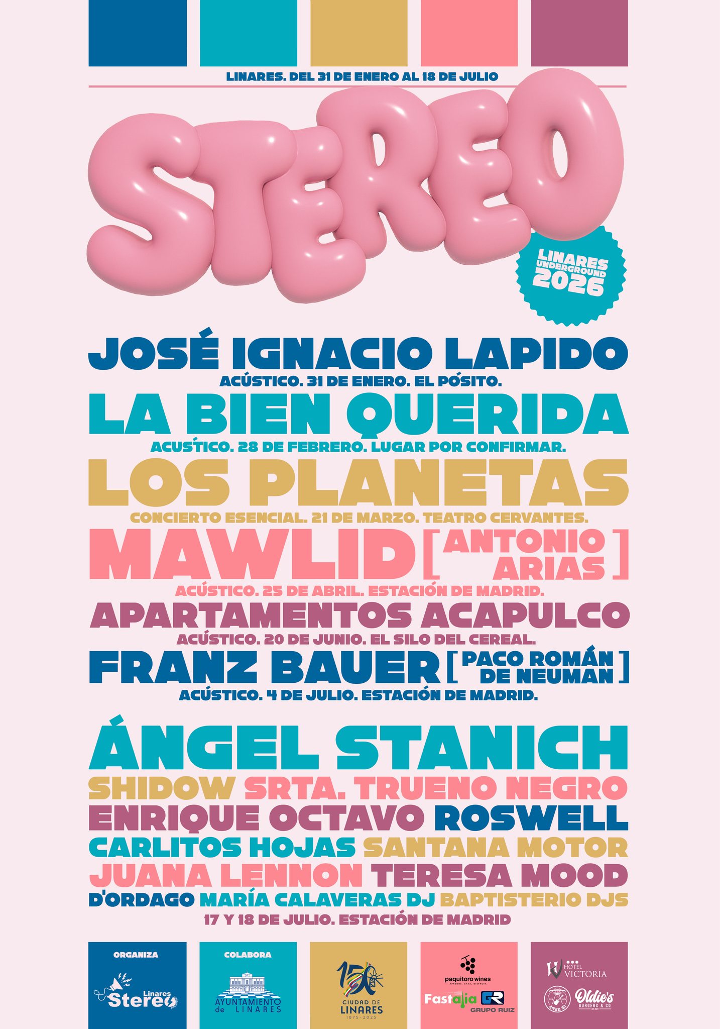 Festival Stereo Linares Underground 2026 Los Planetas