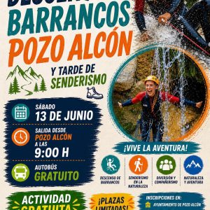 Descenso de barrancos y tarde de senderismo para jovenes Pozo Alcon